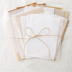 30pcs Retro Handmade Material Package Kraft Paper Hand Account DIY Base Collage Paper Sealing Decorative Label Paper Package