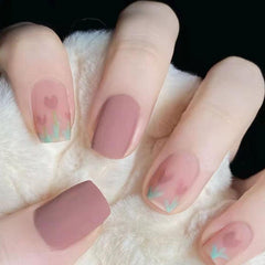 Professionals Press On Nails Fake Nails with Glue Accessories And Tools Nail Tips For Manicure Flower Nail Art Decor False Nails