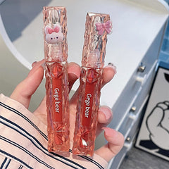 Yickyue New Glossy Mirror Lip Glaze Crystal Is Drilled, And The Glossy Lip Gloss White Colorfast. Lip Makeup Girls  Korean Makeup 2023