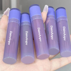YICKYUE  -  Purple Plumping Lip Gloss Mirror Water Gloss Shining and Moisturizing Highly Pigmented Lip Stain for Girls and Women