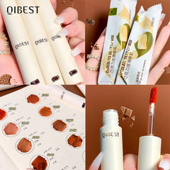 Yickyue 9 Colors Nude Matte Lip Gloss Chocolate Waterproof Lipstick Long Lasting Women Red Lip Tint Velvet Lip Glaze Cosmetics Wholesale