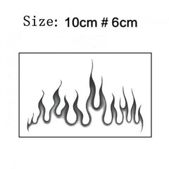 YICKYUE  -  Flame Chain Temporary Tattoo Sticker Waterproof Dark English Selfhood Fake Tattoo Neck Hand Back Men and Women Tattoo Stickers