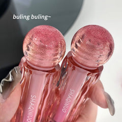 YICKYUE  -  Mirror Liquid Lipstick Tint Water Light Moisturizing Lip Gloss Red Lip Glaze Clear Lastinig Natural Nude Pink Makeup Cosmetics
