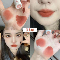 YICKYUE  -  Soft Mist Matte Lip Glaze Nude Velvet Lip Gloss Waterproof Long Lasting Non-stick Cup Whitening Lipstick Dupe Makeup Cosmetics