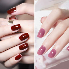 Water-based Nail Polish No-bake Long-lasting Quick Dry Tearable Normal Without Lamp Nail Gel Glitter Nude Waterproof Nail Polish