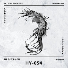 YICKYUE  -  Phoenix Temporary Tattoos,Tattoo Stickers,Waterproof Long-Lasting 15 Days,Semi-Permanent Fake Tattoo,body art for Men Women