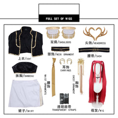 YICKYUE  Rumi Zoey Mira Cosplay , Costume Wig Women Black Golden Suit Halloween Party Role Playing Outfit