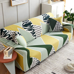 Geometric Spandex Anti-dust Sofa Cover Elastic Colorful Printing Tight Wrap Couch Cover for Living Room housse canape dangle