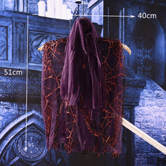 Halloween Decoration Horrifying Skull Hanged Party Decor Trick Props Voice Control Toys Skull Demon Glowing Sound Toy Home Decor