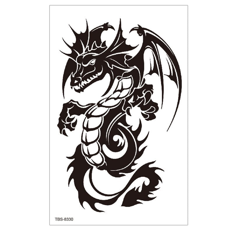 24 Designs Waterproof Temporary Tattoo Stickers Ghost Face Clown Queen Nine Tailed Fox Waterproof Tattoo Sticker For Men Women