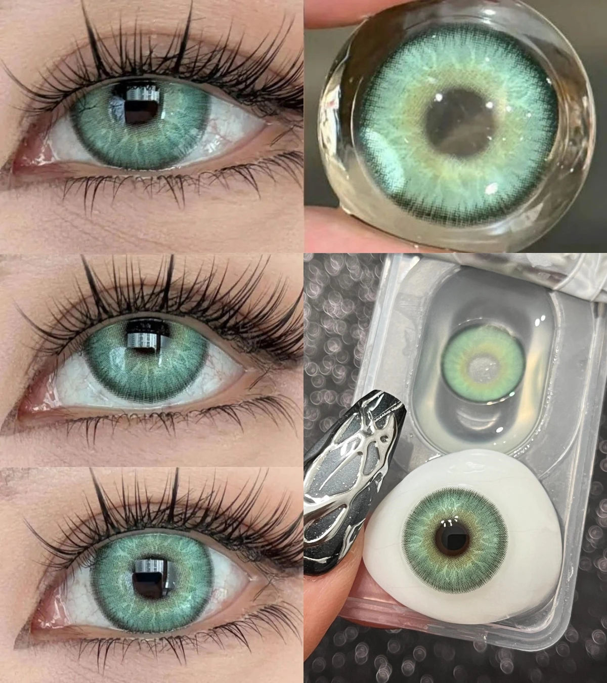 YICKYUE  Colored Contact Lenses Natural Lenses Yearly Beauty Lens Eye Contacts for Eyes Makeup, Parties Campus Travel Camping