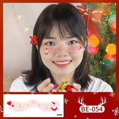 YICKYUE  -  Waterproof & Temporary Face Tattoo Cartoon Kids Christmas Skin Tattoo Sticker for Party Christmas Festive Body Tattoo Gift for H