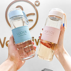 Simple Nordic Glass Fashion Lovers Constellation Creative Water Cup High Temperature Anti Scald Cup Cover Portable Tea Cup
