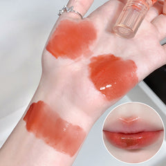 YICKYUE  -  Shiny Mirror Lip Glaze Watery Lip Gloss Waterproof Lasting Glitter Transparent Jelly Liquid Lipstick Womon Makeup Lips Cosmetic