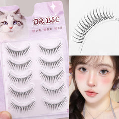 YICKYUE  -  Thin Band Manga Lashes Extension Korean Idol Doll Cosplay DIY Eye Lash Natural Asian False Eyelashes