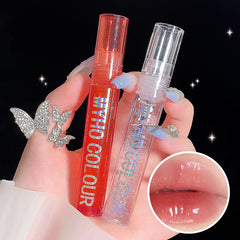 YICKYUE  -  Mirror Pearl Lip Gloss Moisturizes Transparent Waterproof Lip Oil Crystal Jelly Tint Lip Care Plumper Korean Lipsticks Cosmetics