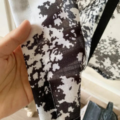 YICKYUE  -  French American Romance Ballon Curtains Black White Color Printed Pompon Decor Kitchen Yarn Sheer Tulle Home Cafe Room Divider