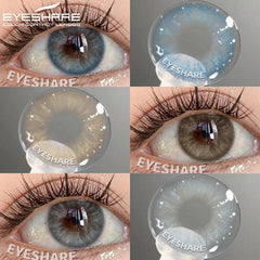 YICKYUE  1pair Color Contact Lenses for Eyes Natural Eye Lens Blue Eye Lenses Brown Lenses Gray Pupils Yearly Green Eye Contacts