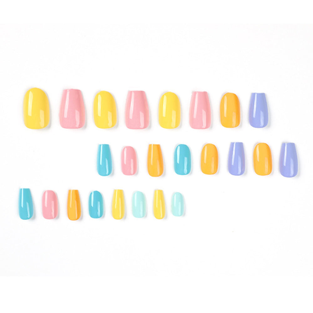 YICKYUE  -  Macaron Series False Nails Not Easy to Fade Fake Nails Women Delicate Hand Decoration