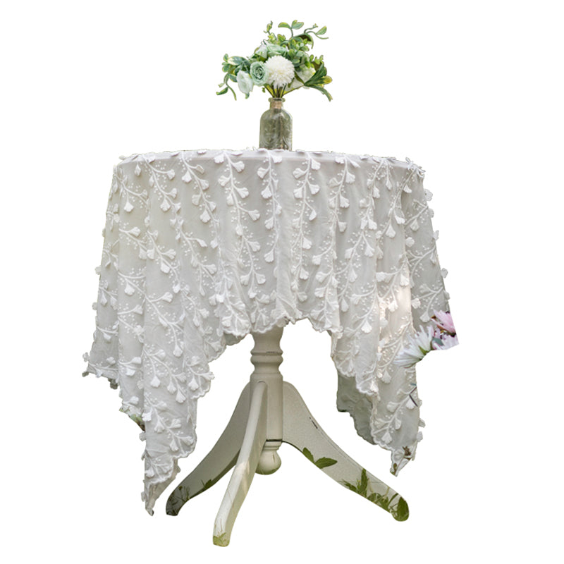 YICKYUE  -  American Lace Tablecloth Cover Towel Idyllic Retro Tablecloth Princess Style Rectangular Round Table Cover Wedding Decoration