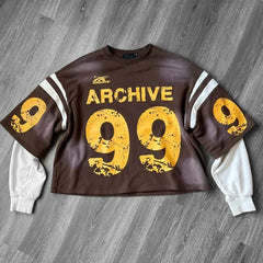 Hearujoy  Y2K T Shirt Men New Sports Shirt Male Gothic Oversize Camouflage Leaf pattern Long Sleeves T Shirt Hip Hop Sweatshirt Streetwear