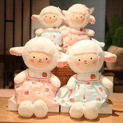 1pc 35/45cm Lovely Dressing Sheep Plush Toys Kawaii Alpaca Dolls Stuffed Soft Cute Animal Pillow for Kids Baby Birthday Gift