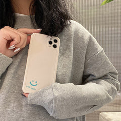 New Material smiley phone case happy nice day cover for iphone 11 12 pro max mini 7 xs max x xr 8 plus silicone capa shell funda