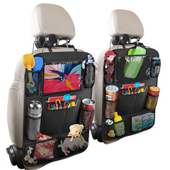 Car Seat Back Organizer Storage Pockets with Touch Screen Tablet Holder Protector for Kids Children Car Accessories