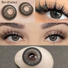 YICKYUE  1Pair Colored Contact Lenses for Eyes Gray Pupils Lens Fashion Blue Eye Contacts Green Lenses Brown Lenses Yearly