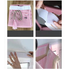 1pcs Punch-free Velcro Girl Heart Curtain Finished Window Screening Living Room Bedroom Partition Shading Cloth Materia F8288