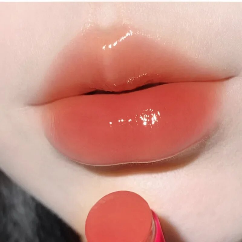 Yickyue Waterproof Jelly Solid Lipstick Pen Mirror Watergloss Lip Glaze Moisturizing Sexy Lip Plumper Long-lasting Lips Makeup Cosmetic