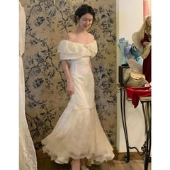 YICKYUE  -  Tea Break French Dresses Vintage Vintage Retro Dress Summer Appointment Minimalist First Love Fairy Vestido