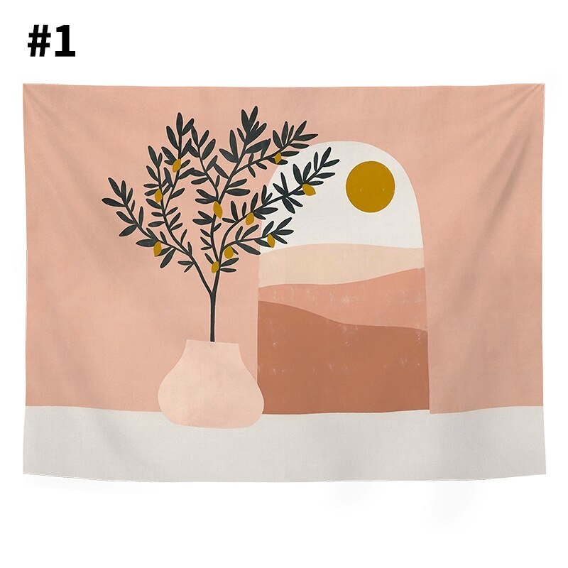 Modern Minimalist Tapestry Ins Style Background Hanging Cloth Dormitory Wall Decoration Photo Props Home Wall Printed Tapestries