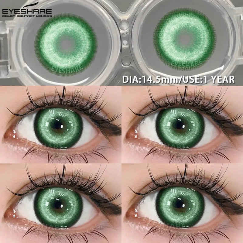 YICKYUE  1 Pair Halloween Contact Lenses Cosplay Color Contact Lenses for Eyes Anime Red Lenses Pink Lenses Gray Pupils Lens
