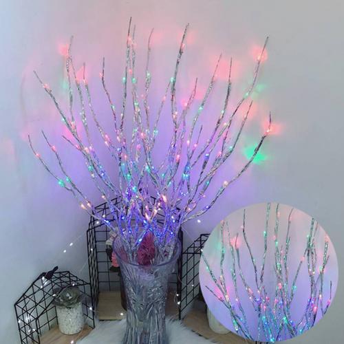 Artificial Plant Christmas 20LEDs Willow Branch Lamp Strings Light Wedding Party Xmas Tree Decoration For 2022 New Year Navidad