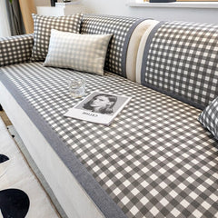 Summer Green Sofa Cover Non-slip Sofas Towel Cool Pad Bed Couch Settee Chair Covers Lce Cushion Pillowcase  Live Room Home Decor