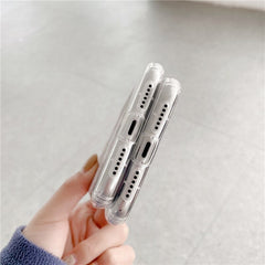 Ins korea label david phone case clear silicone cover for iphone xr xs max 7 8 plus x 11 12 mini pro max protective capa conque