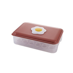 Kitchen 24 Grid Egg Container Plastic Refrigerator Egg Fresh-keeping Storage Box With Lid Duck Egg Box Egg Tray 2020 New
