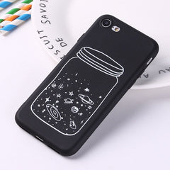 Funny astronaut cute phone case for iphone xs max 7 8 plus 11 12 mini pro max x xr silicone cover capa shell fundas