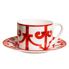 YICKYUE  -  Creative Red Irregular Ceramic Coffee Cup Round Dessert Saucer Flower Tea Cup Gift Home Milk Drink Mug Tabletop Decoration Mug