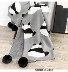 2022NEW Panda Animal PatternHugging Blanket Suitable For Sofas Beds-blankets Soft And Plush Lightweight Soft Children's Bed