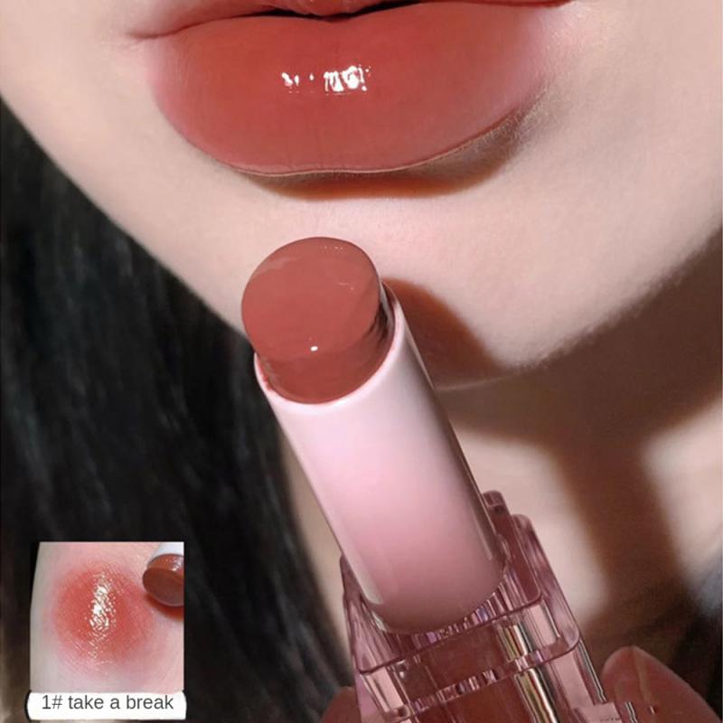 Yickyue Creamy Lipstick Moisturizing Mirror Gloss Jelly Lip Gloss Waterproof Long Lasting Not Stick Cup Lip Glaze Make Up Cosmetics