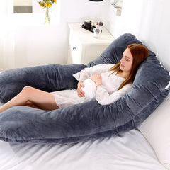 1pc U Type Pregnancy Pillow Multi Functional Side Protect Cushion for Pregnant Women Gravida Soft Velvet Bed Pillow Dropshipping