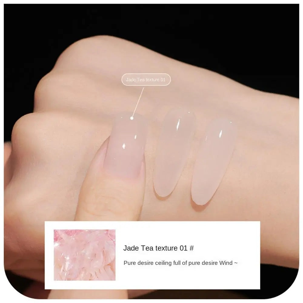 YICKYUE - 15ml Jelly Gel Nail Polish Nude Color Semi-transparent Nail Polish Semi-permanent Varnish UV LED Gel for Nail Art Manicure
