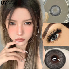 YICKYUE  NEW Cosplay Colored Contact Lenses for Eyes Anime Purple Lenses Cosmetic Blue Eye Contacts Brown Natural Fashion Lenses