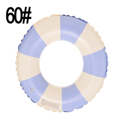 Vintage Striped Adult Kids Swimming Circle Pool Floats Inflatable Swimming Ring Rubber Ring for Pool Party Toys Photo Props