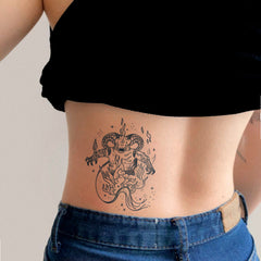 YICKYUE  -  2pcs Waterproof Temporary Tattoo Sticker Animal Pattern Disposable Tattoo Sticker Women Durable Stickers Simulated Tattoo