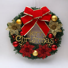 Yickyue Rattan Christmas Wreath Christmas Garland Christmas Decorations for Home Door Decor Hanging Wreath Navidad Artificial Garlands