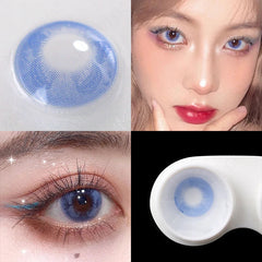 YICKYUE  -  Natural Color Lens Eyes Contact Lenses For Eyes Beauty Contact Lenses Eye Cosmetic Color Lens Eyes 2 Pair Yearly
