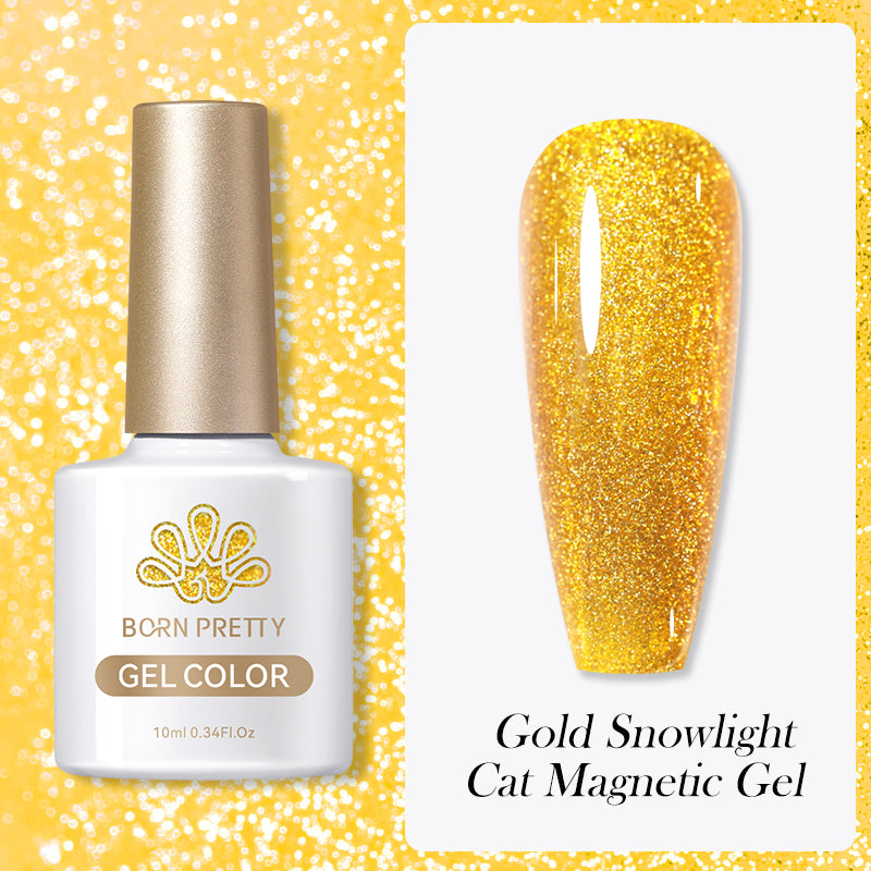 YICKYUE  -  Super Holos Cat Magnetic Nail Gel Polish for Nails 10ml Soak Off Holographics Laser Gel Polish Auroras Glimmer Nails